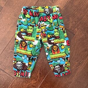 Bape Multicolor Graphic Kids Joggers